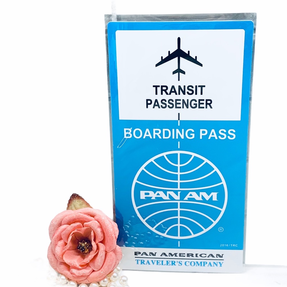 Midori 2016 Traveler's Notebook PAN AM LIMITED EDITION Plastic Sheet underlay